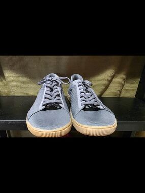 Flux Women's Adapt Trainer Dark Grey Canvas Sneakers with Gum Outsole